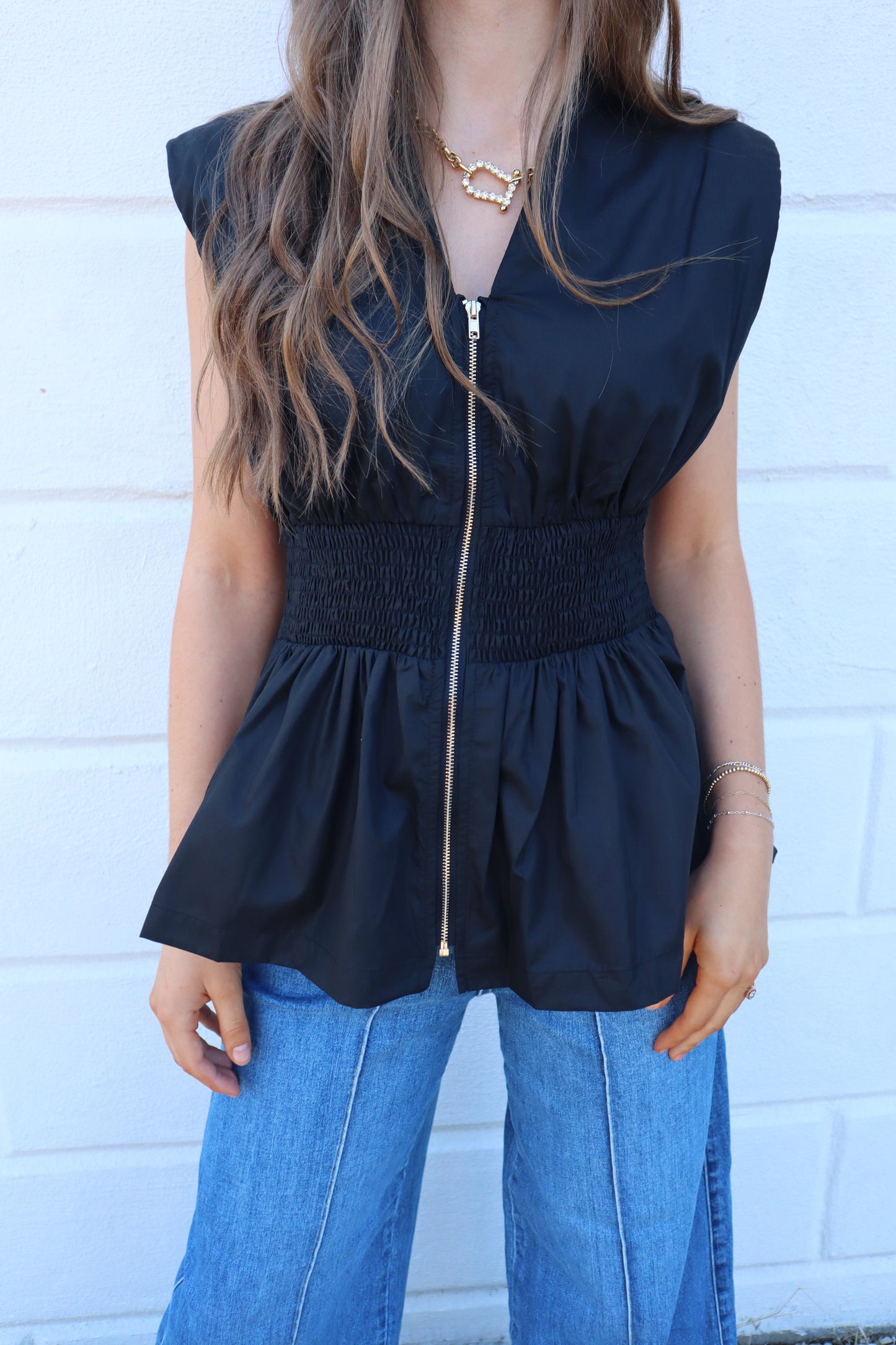 Katie Zip Top