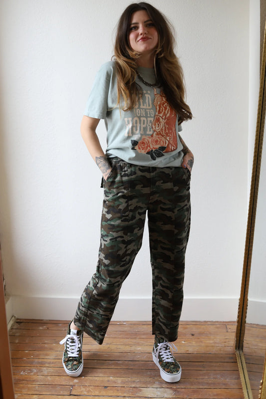 Camo Boyfriend jeans