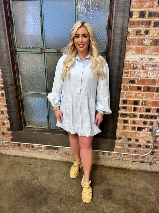 Lia Mini Dress Sky