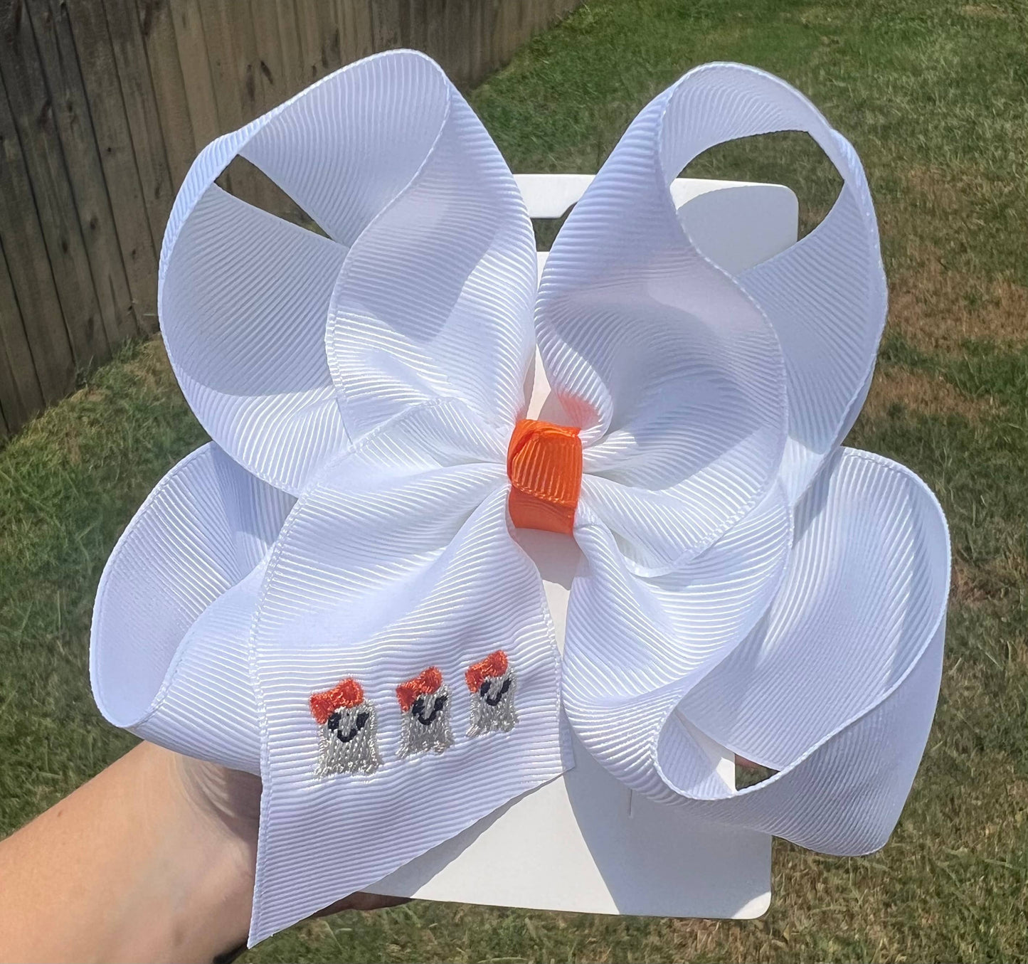 Trio Halloween Ghost Hair Bow
