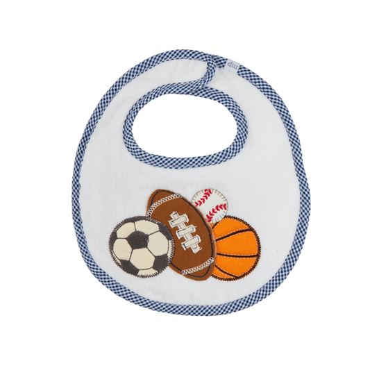 Sports Applique Terry Bib