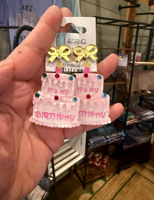 It's My Birthday Cake Post Drop Earrings