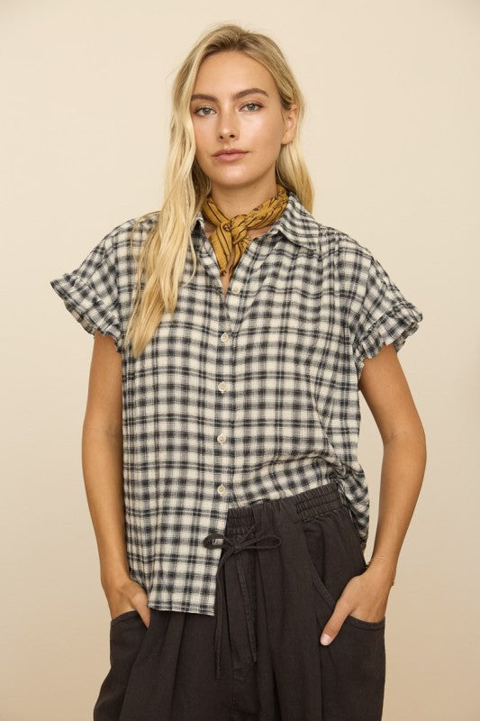 Petaluma Plaid Top