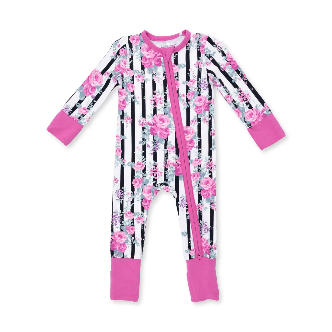 Cabbage Rose Stripe  Convertible Romper