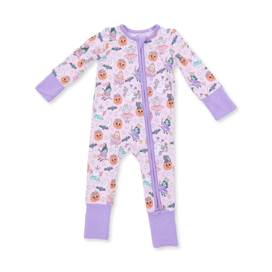 Halloween Monster Dress Up Pink  Convertible Romper