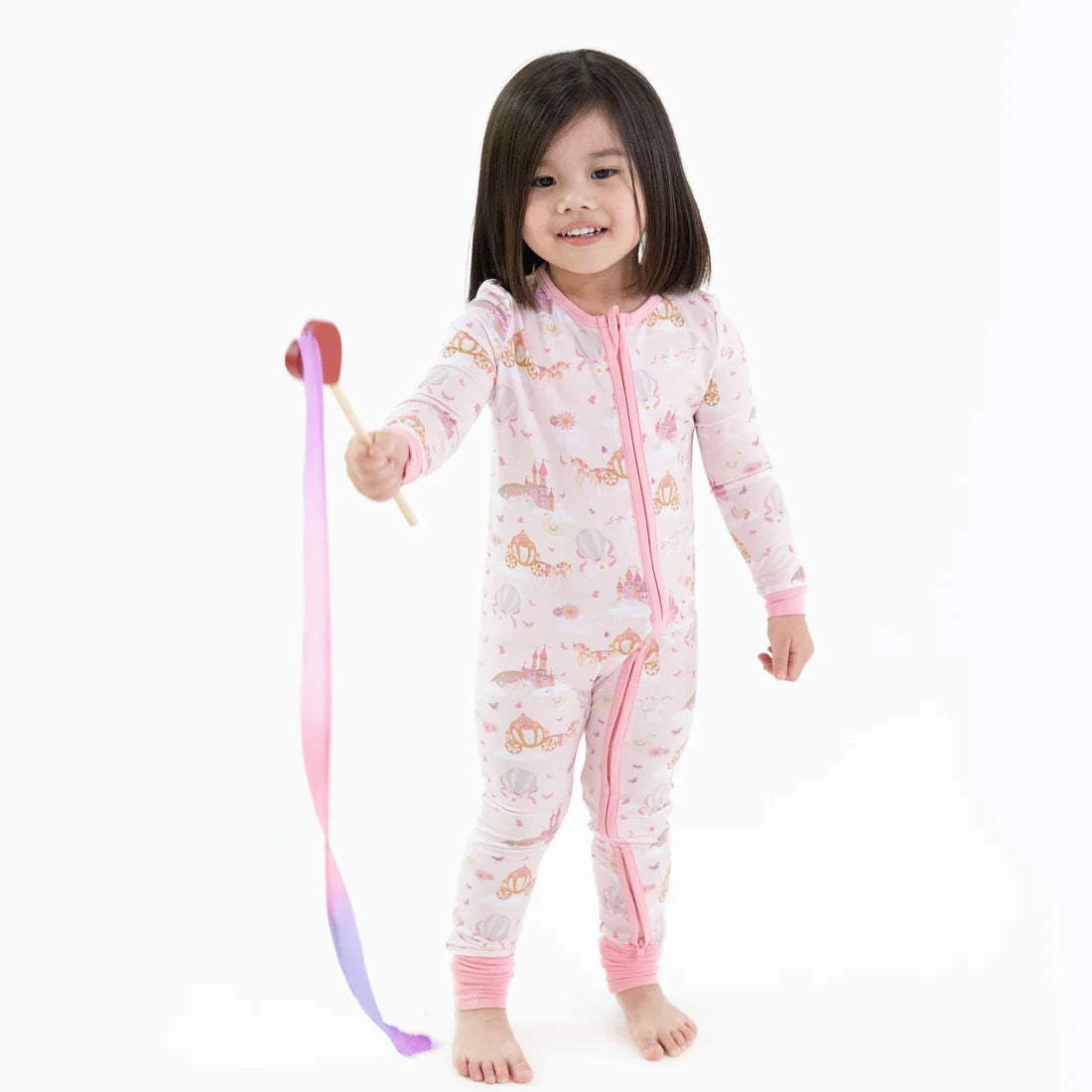 Princess Unicorns and Castle  Convertible Romper