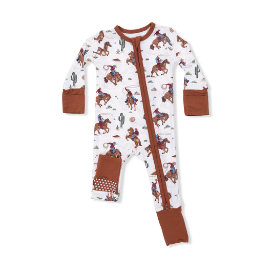 Buckaroo Western Double Zipper Romper