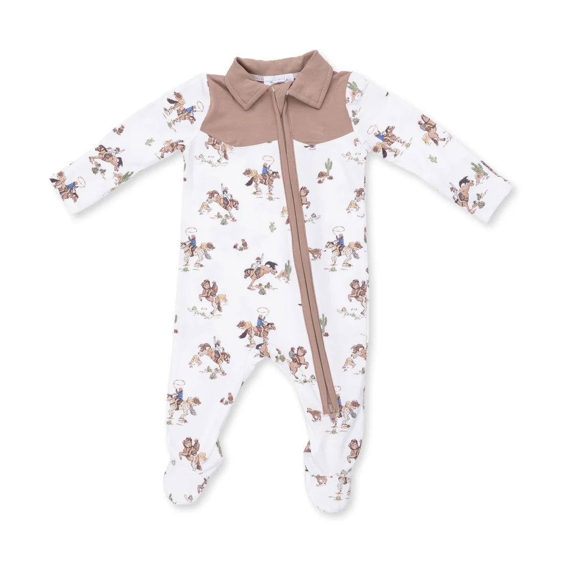Horse Wrangler  Cowboy 2 Way Zipper Footie