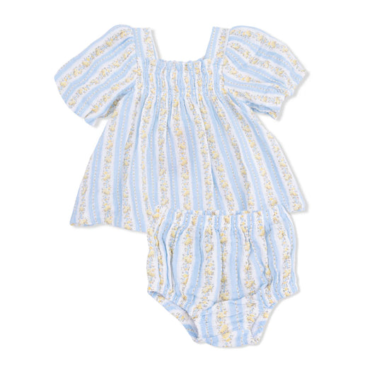Puff Sleeve Baby Doll Dress and Bloomer