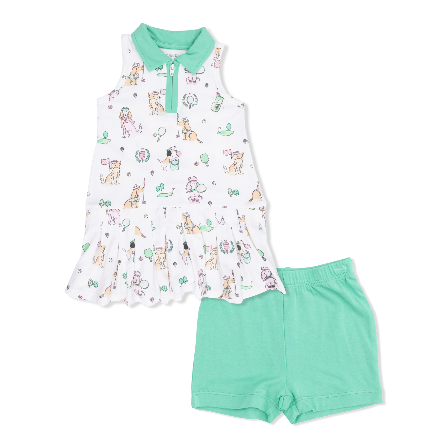 Country Club Dogs Polo Tennis Dress with Cartwheel Shorts