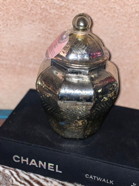 Gold Glass Canisters