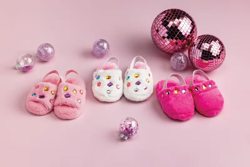 Glitzy Rhinestone Slippers