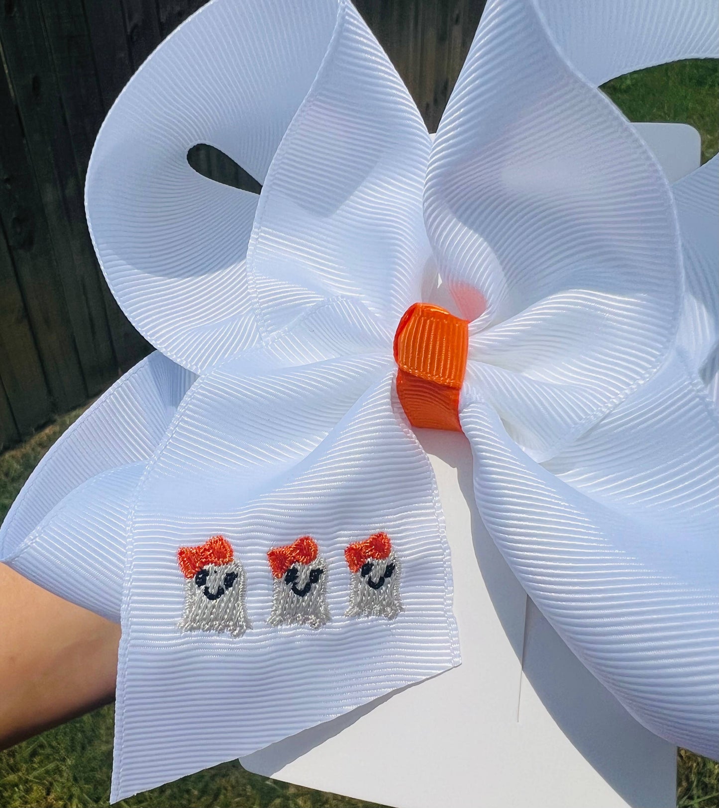 Trio Halloween Ghost Hair Bow