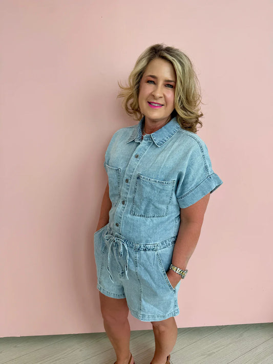 Surfside Romper Wild Cardigan
