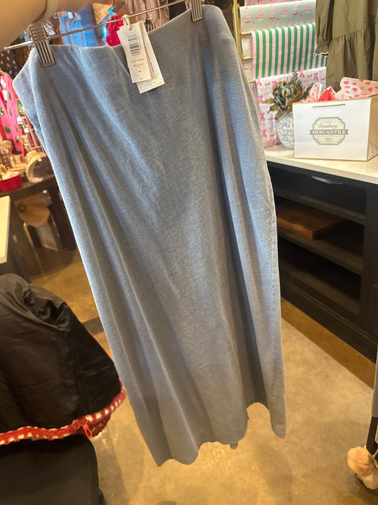 Gail Jersey Denim Midi Skirt