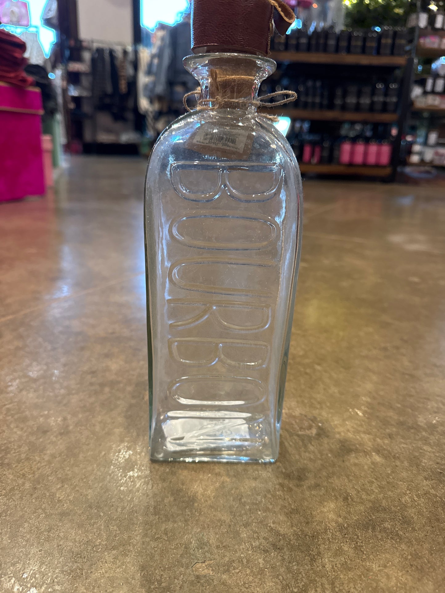 Glass Leather Decanter