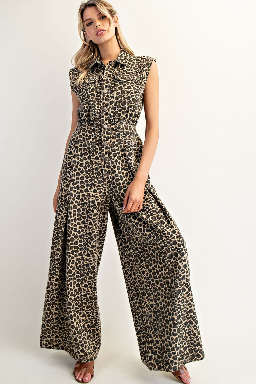 Lexie Leopard Jumpsuit