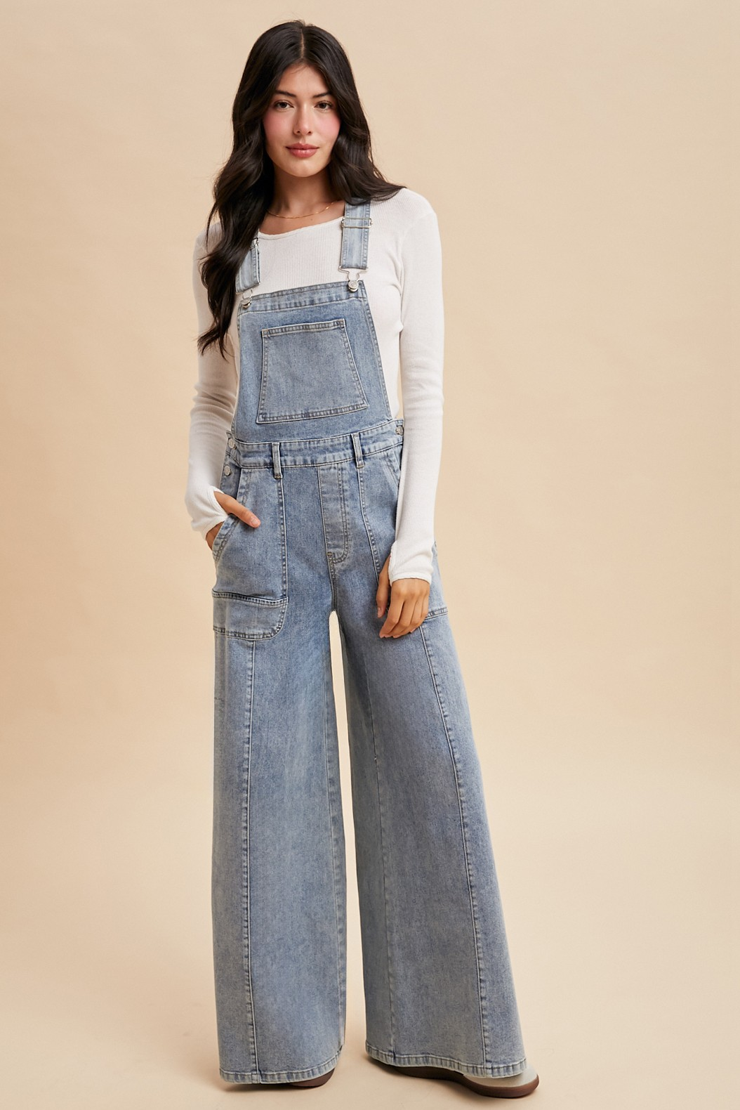 Brazen Wide Leg Overalls