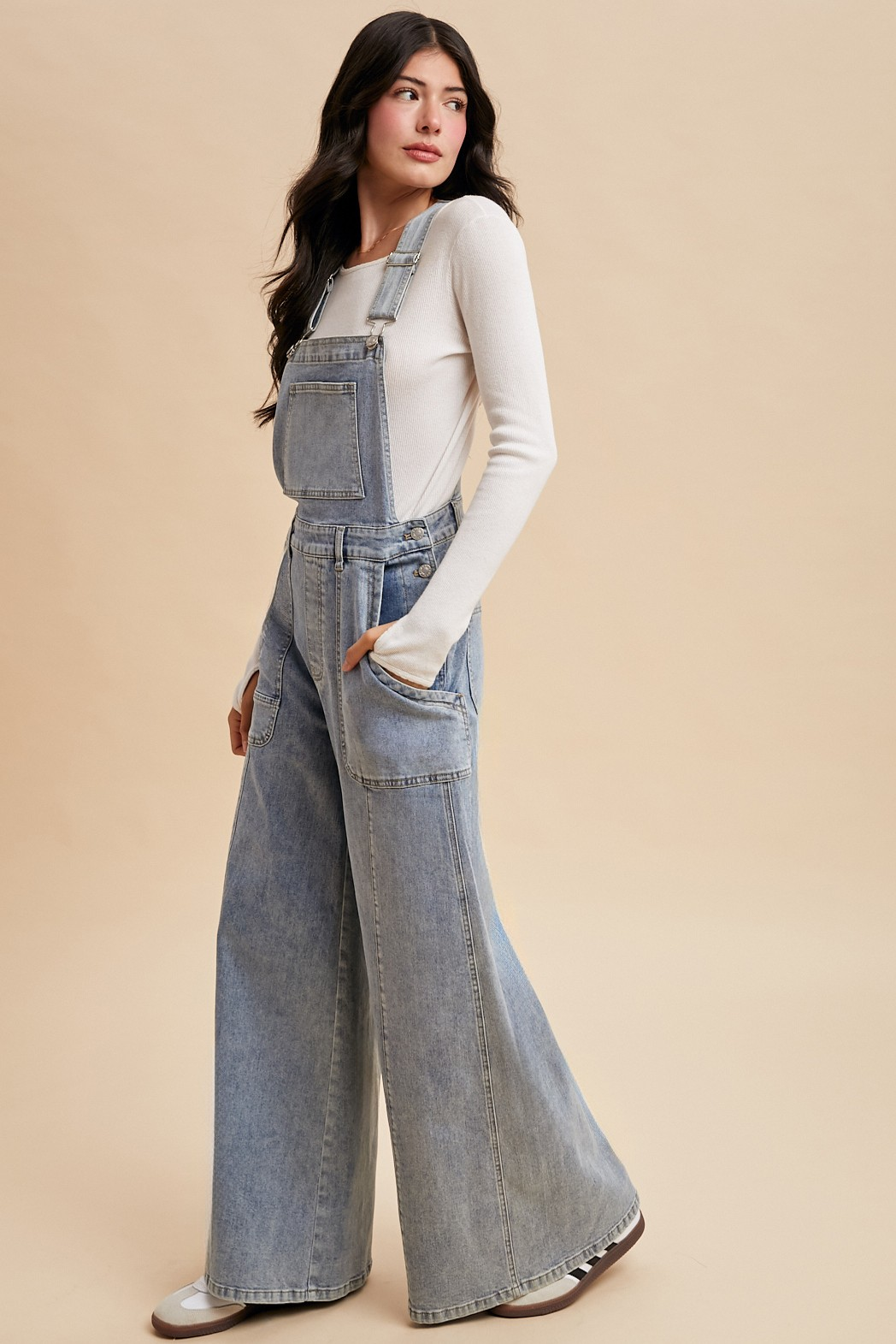 Brazen Wide Leg Overalls