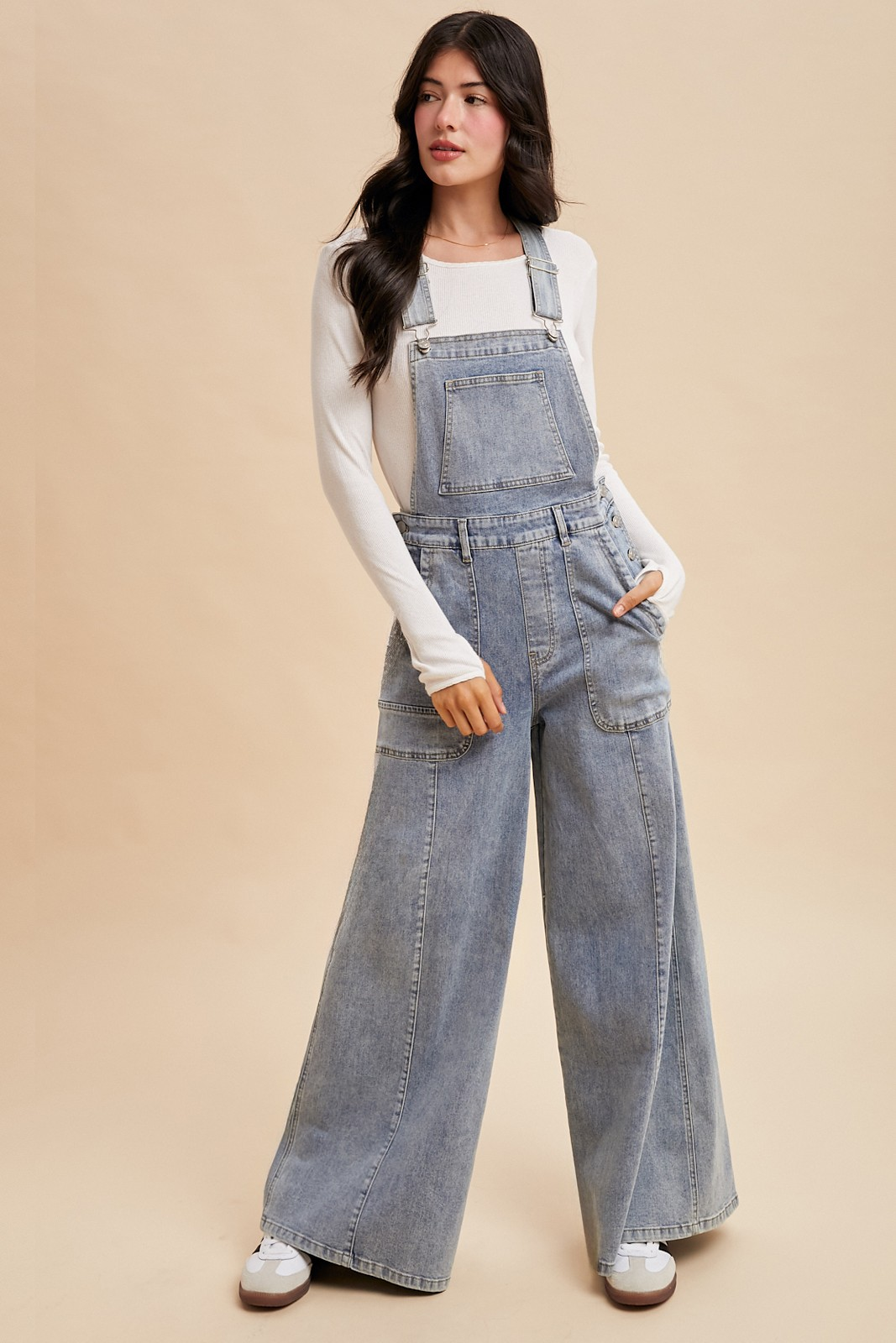 Brazen Wide Leg Overalls