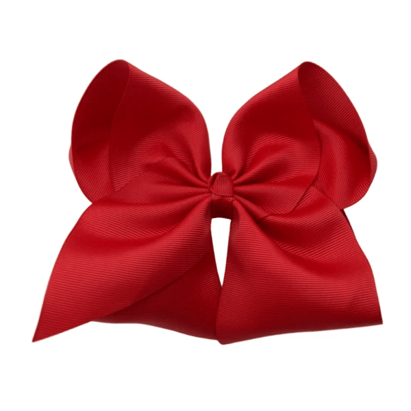 6 inch Solid Grosgrain Bow/French Barrette