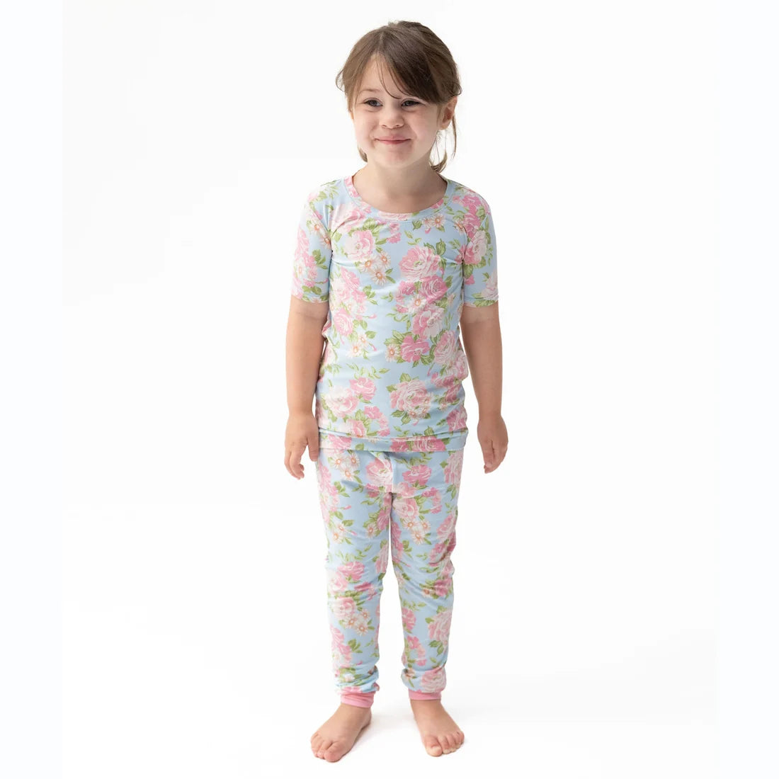 Angeline Floral  Short Sleeve Loungewear Set