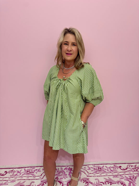 Easy Fit Romper- Green