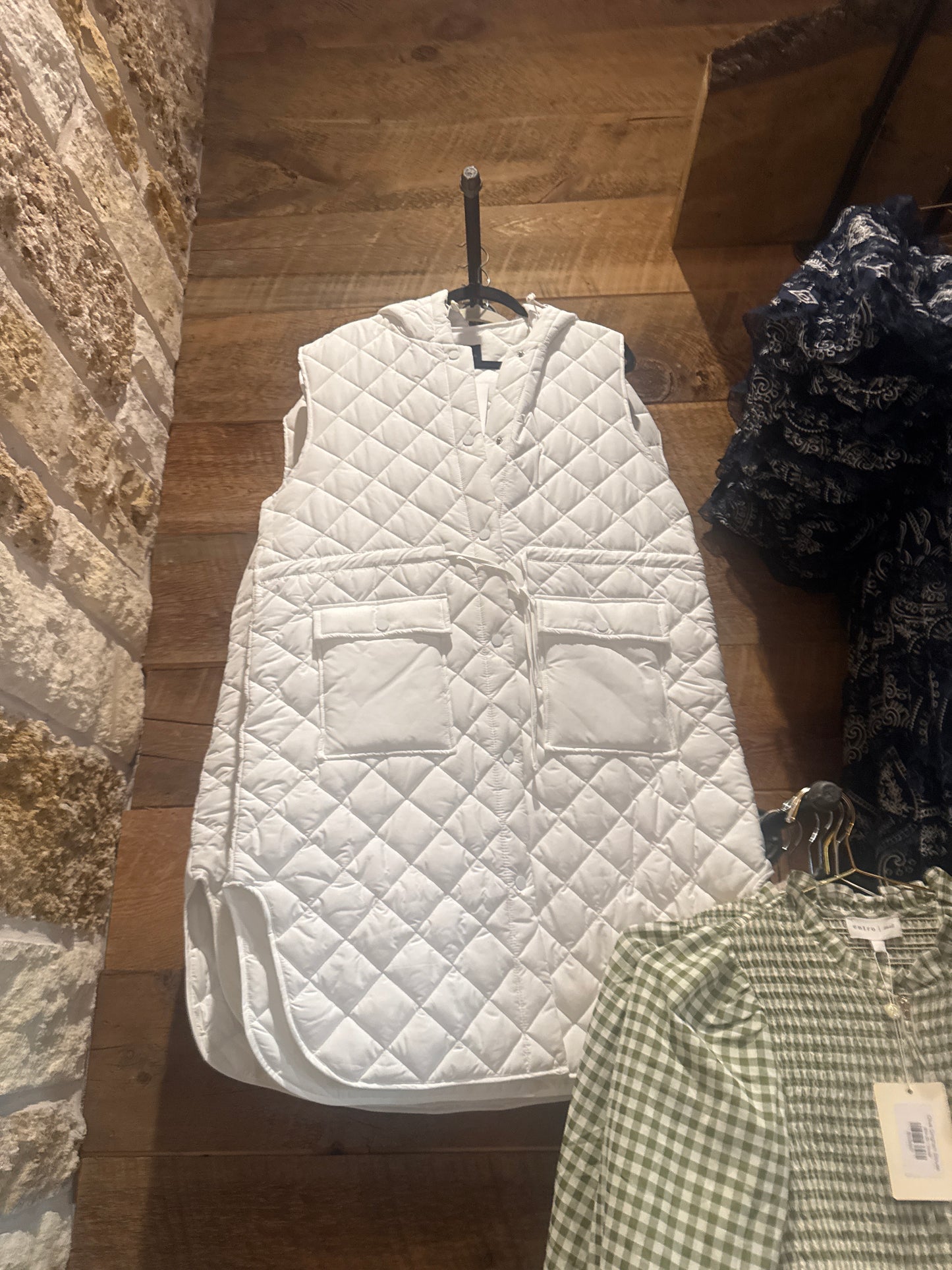 Isla Oversized Vest in Cream