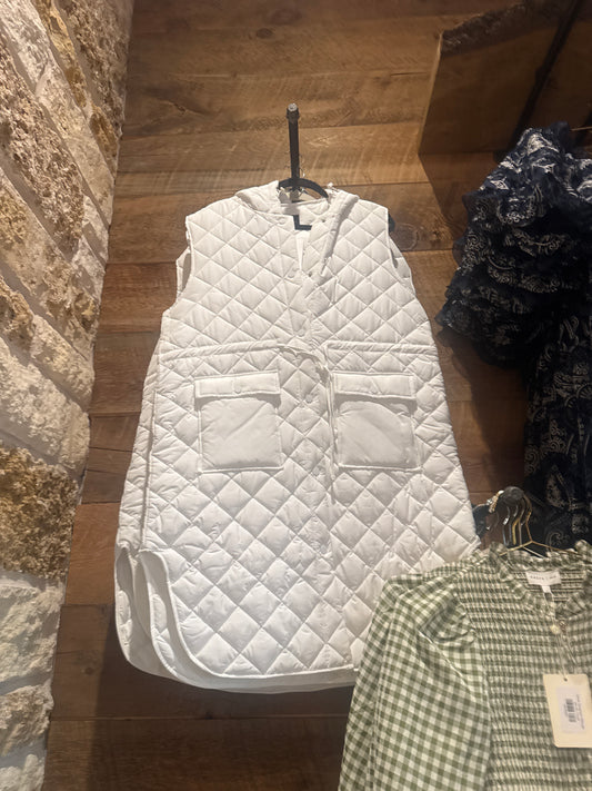 Isla Oversized Vest in Cream