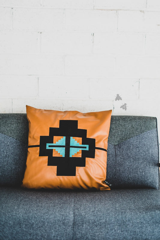 Aztec Pleather Pillow