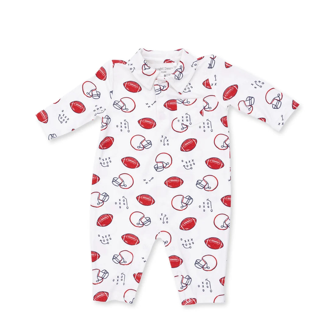 Touchdown Time  Polo Romper