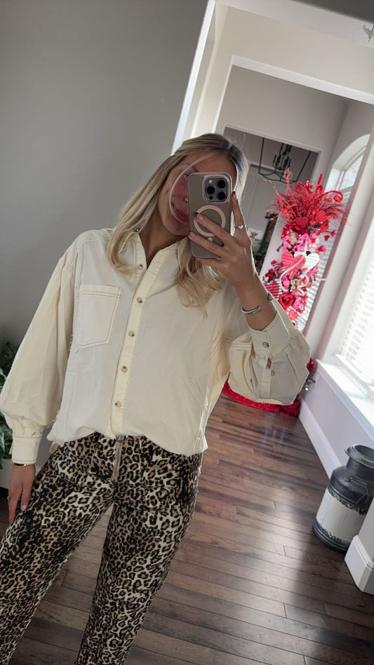 Beth Stitching Top