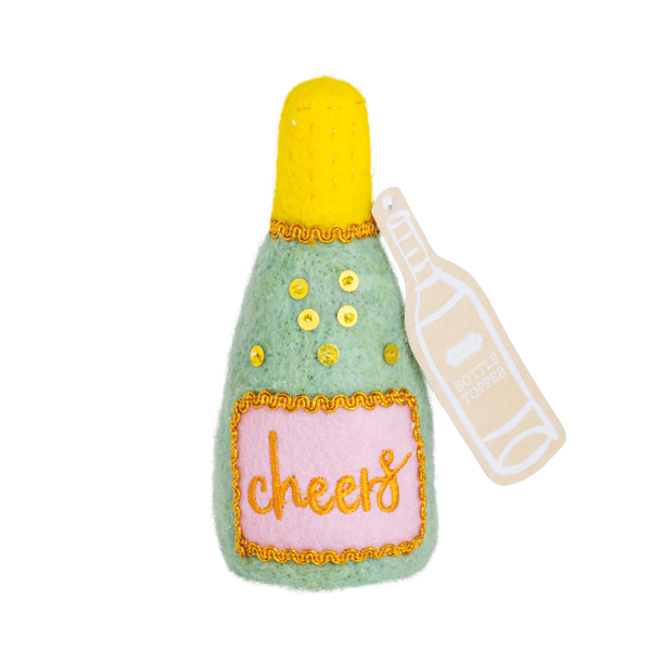 Felt Cupcake Bottle Topper