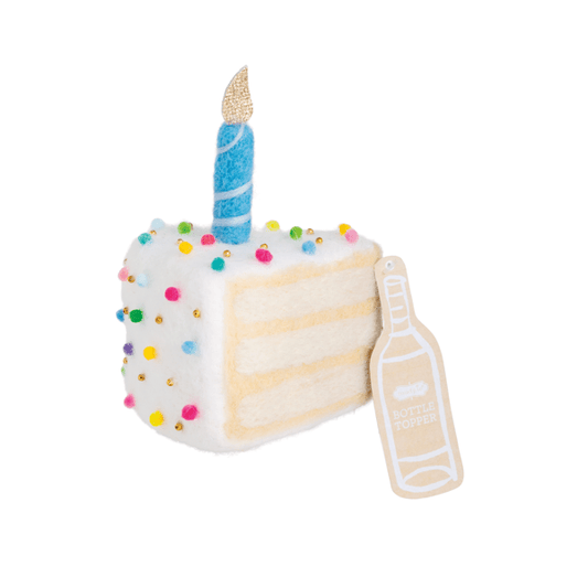 Felt Birthday Cake Bottle Topper