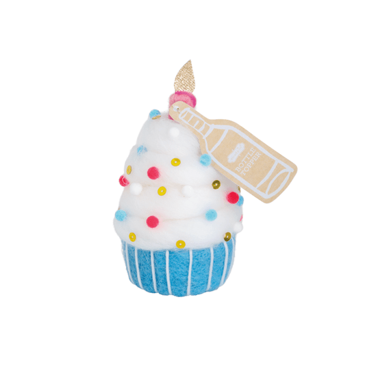 Felt Cupcake Bottle Topper
