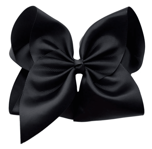 6 inch Solid Grosgrain Bow/French Barrette