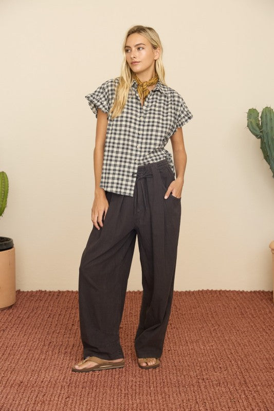 Petaluma Plaid Top