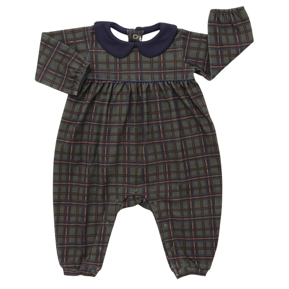 Boys Cabins Cozy Long sleeve collared romper