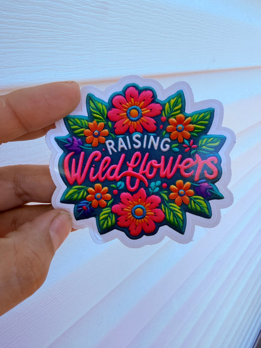 Raising Wildflowers Floral Sticker