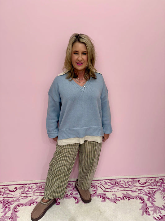 Connie V-neck Sweater Top
