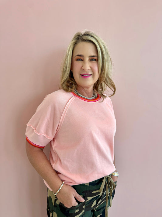 Zoey Top- Light Pink