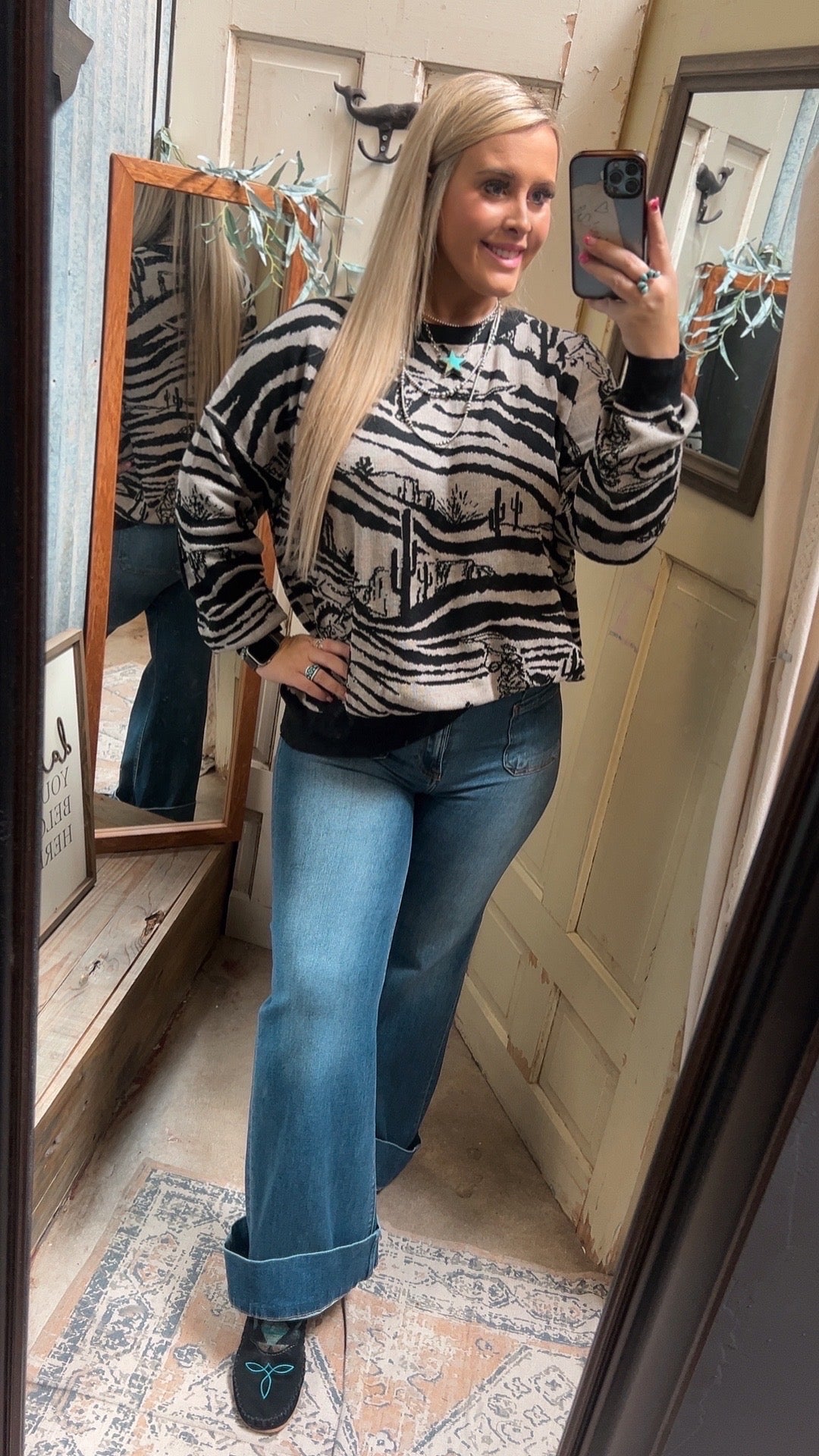 Wild zebra sweater