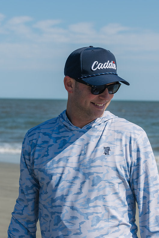 Caddie Rope Hat - Navy/White