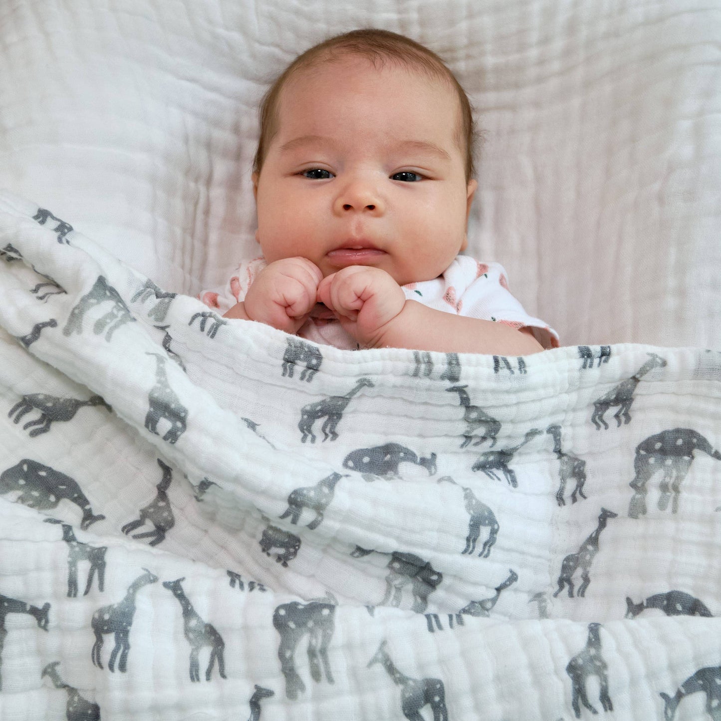 Giraffing Around - Baby Muslin Quilt