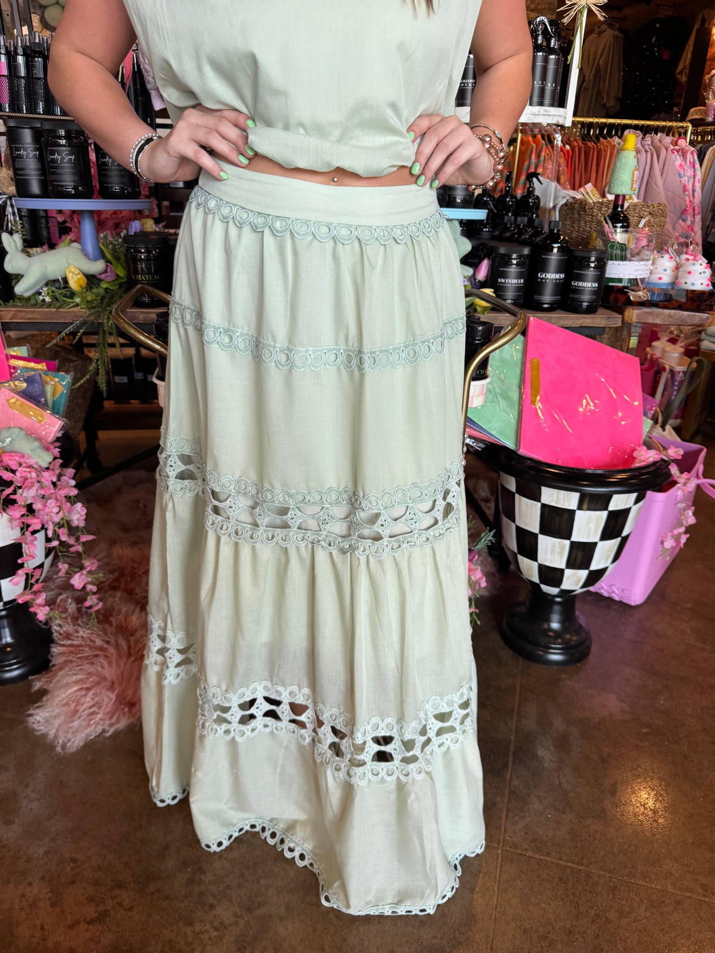 Zay Maxi skirt Set