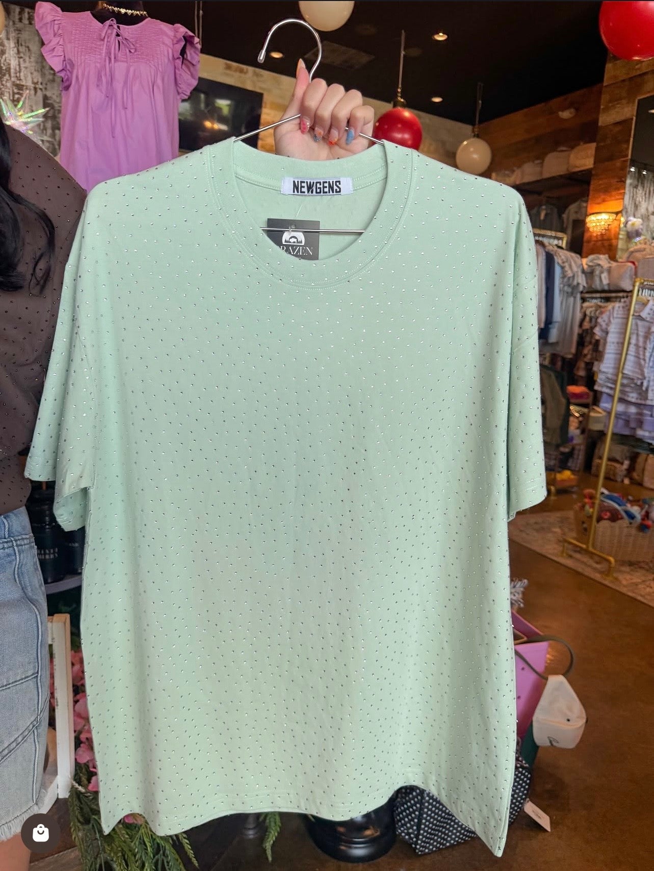Key Lime Studded Tee