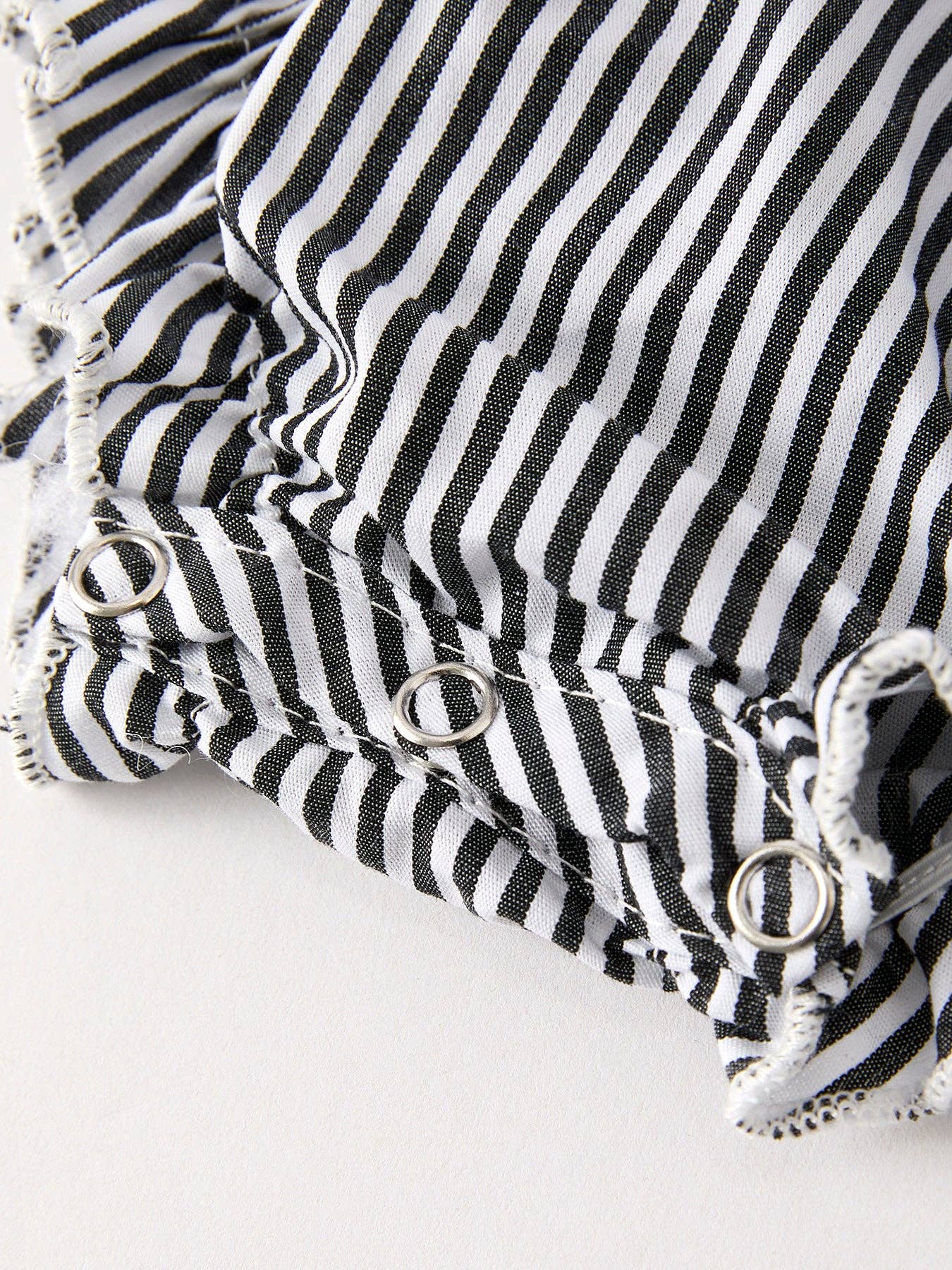 Halloween Striped "Trick Or Treat" Smock Embroidered Baby Girl Romper