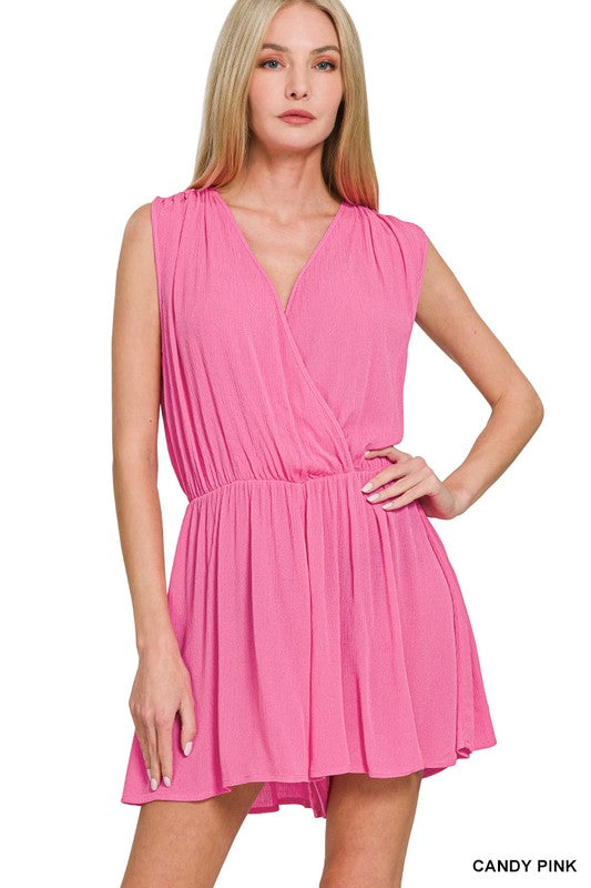 Crinkle Drapped romper