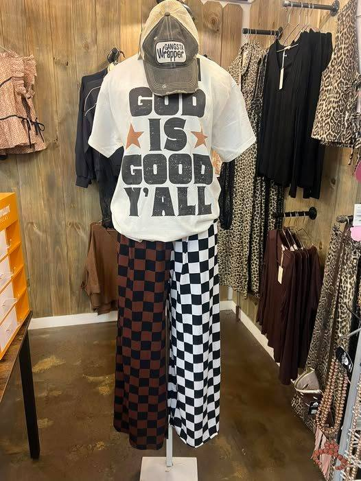 Split Decision Checkered Pants