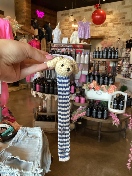 Crochet Dog Pacy Clip